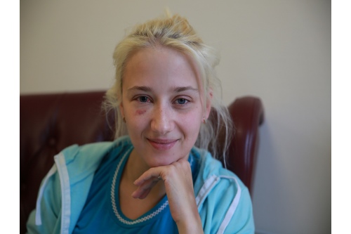 Маша во время лечения в Москве