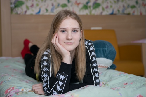 Даша Чернова в пансионате Центра детской гематологии Даша Чернова в пансионате Центра детской гематологии