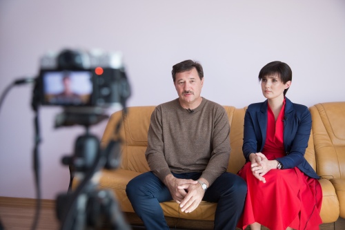 Эля и Рауль во время съемок Эля и Рауль во время съемок
