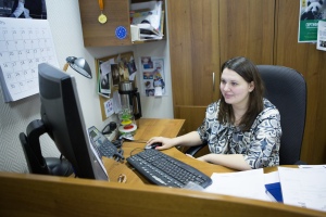 Маша за работой Маша за работой